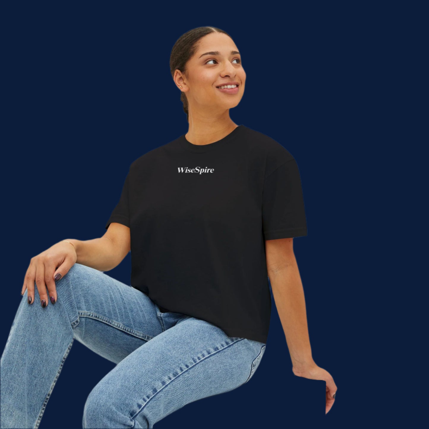 "Wish" Trendy Women's Boxy Tee