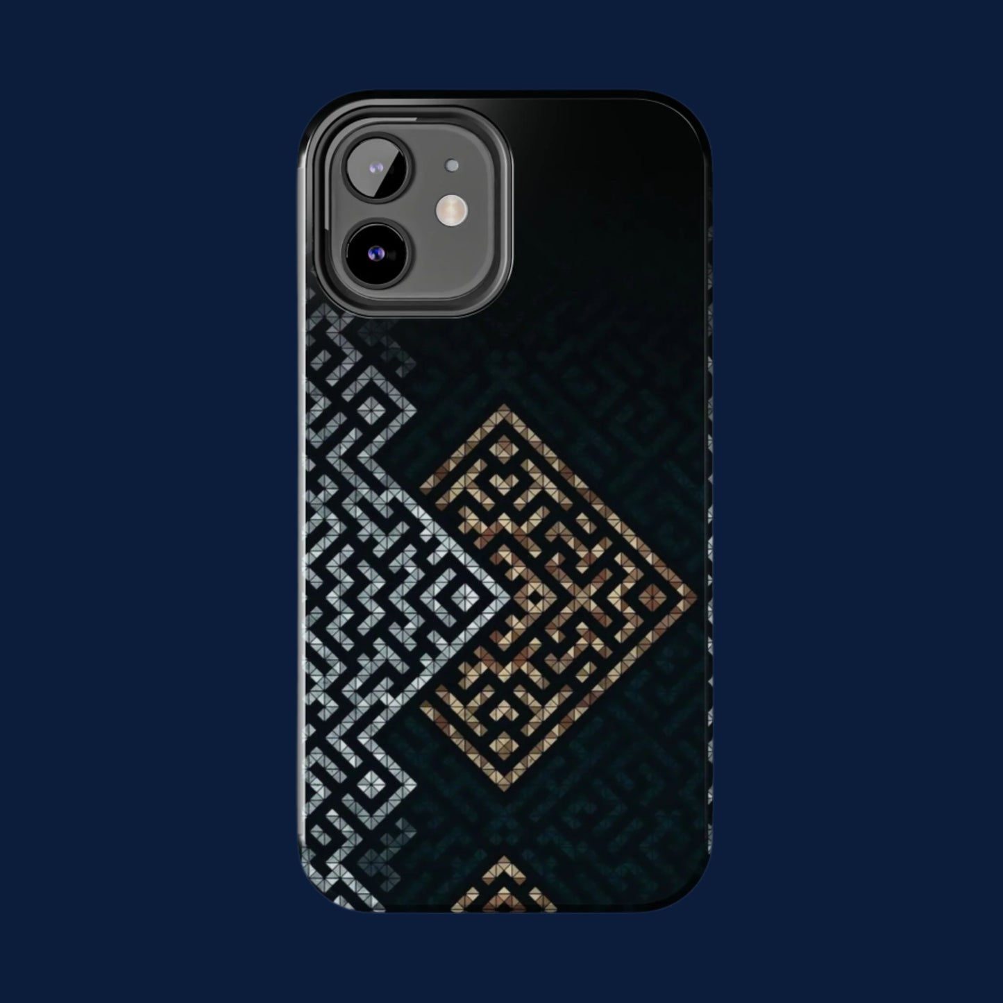 Kufic Tough Phone Case |Elegant Islamic Art Design | Durable Phone Cover