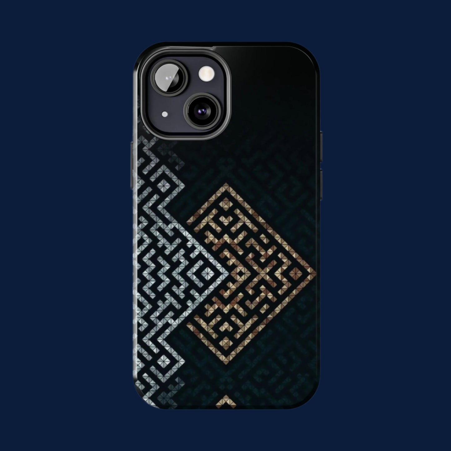 Kufic Tough Phone Case |Elegant Islamic Art Design | Durable Phone Cover