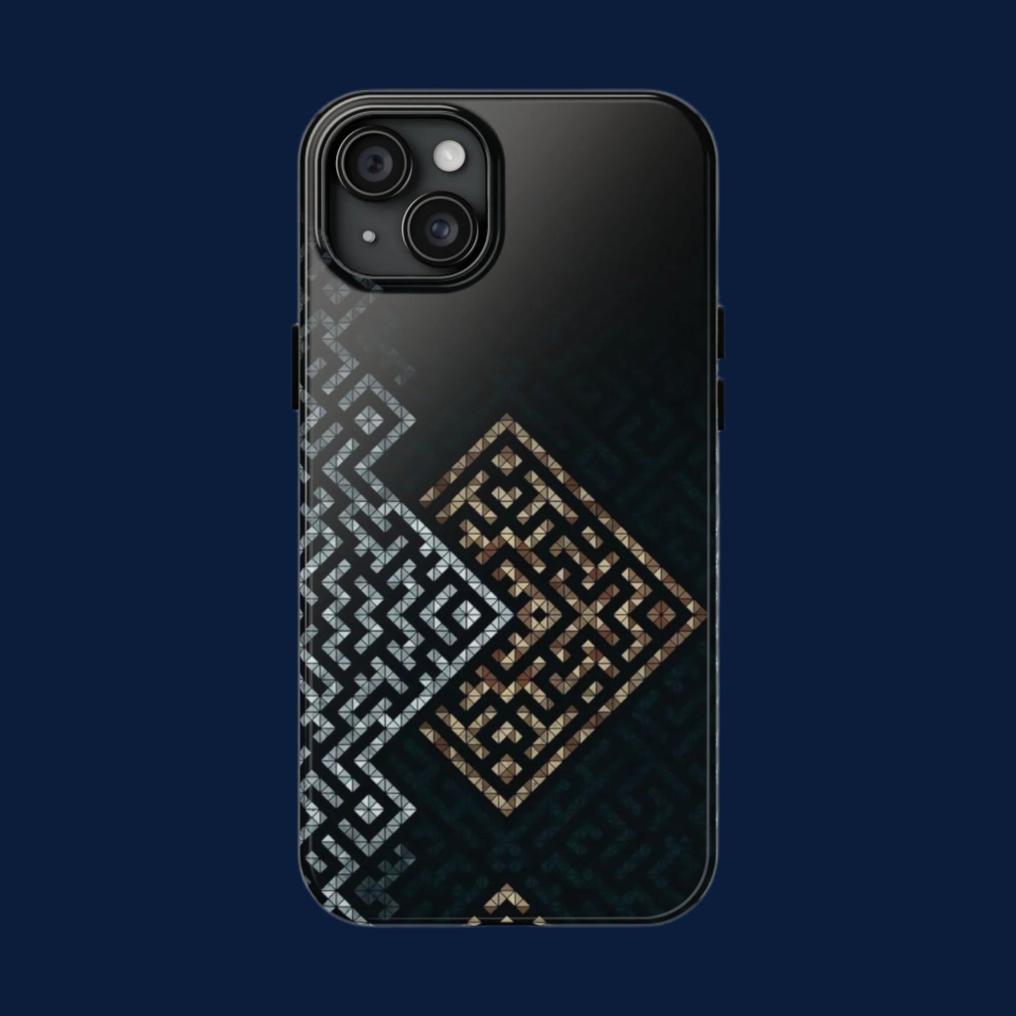 Kufic Tough Phone Case |Elegant Islamic Art Design | Durable Phone Cover