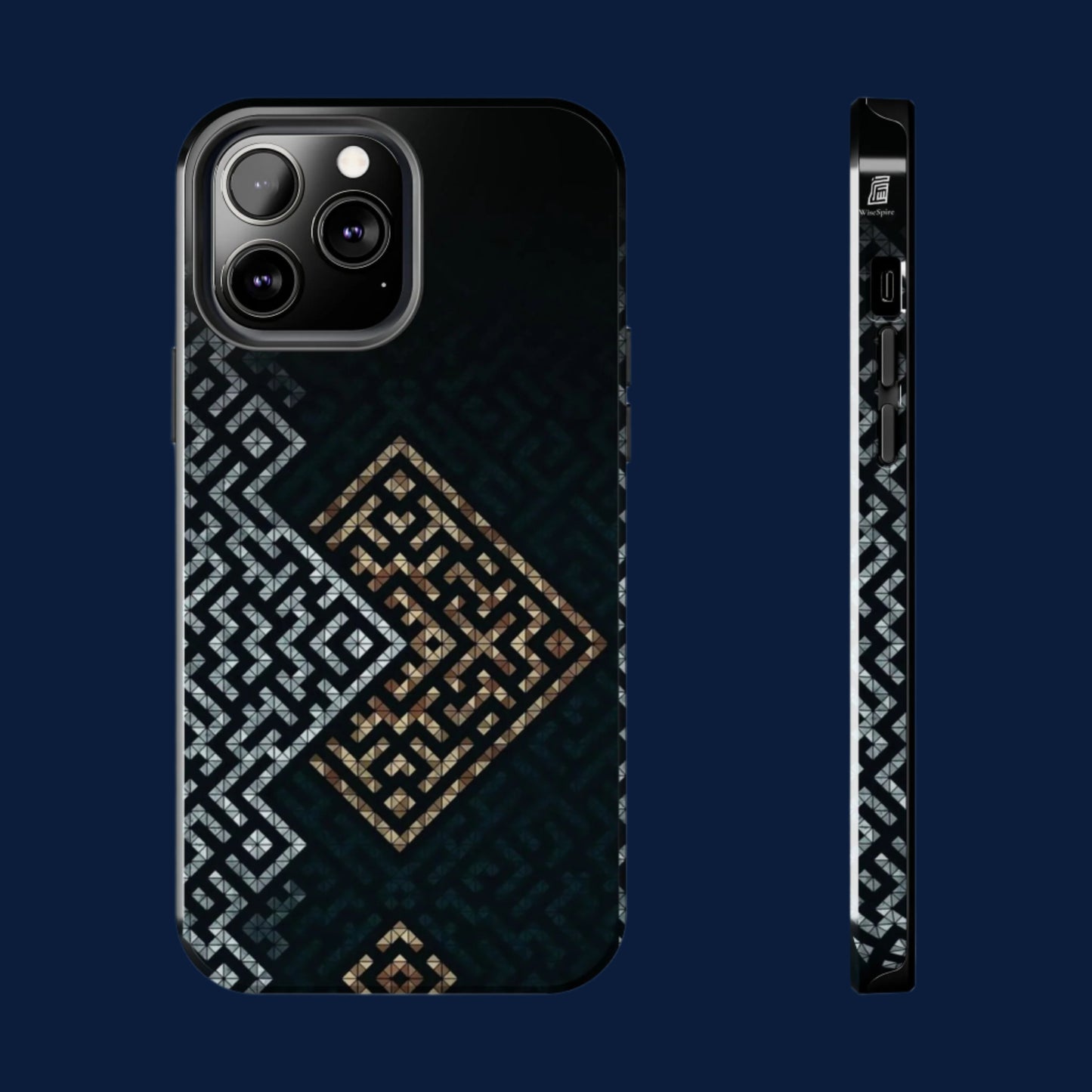 Kufic Tough Phone Case |Elegant Islamic Art Design | Durable Phone Cover