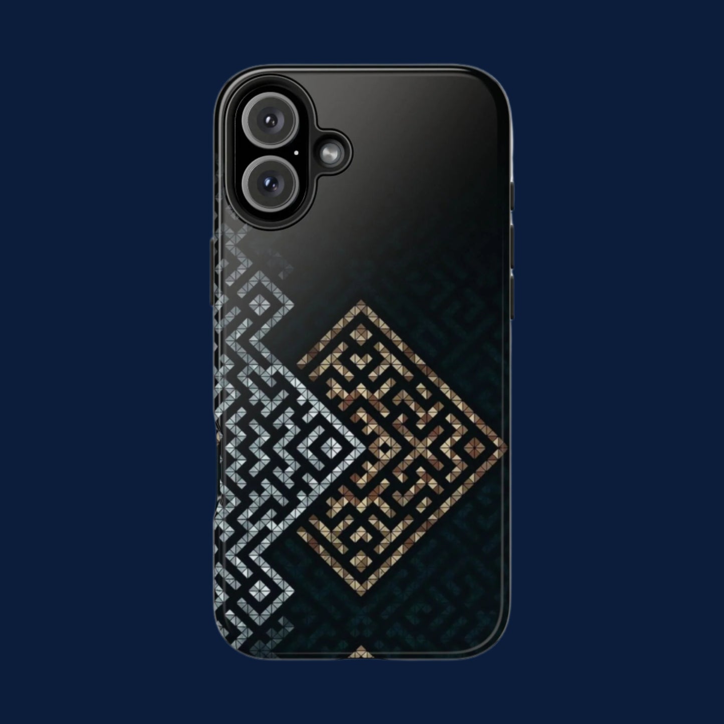 Kufic Tough Phone Case |Elegant Islamic Art Design | Durable Phone Cover