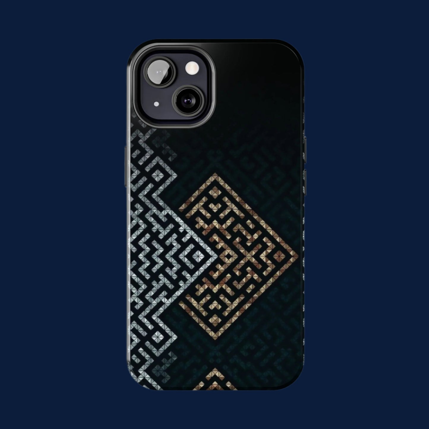 Kufic Tough Phone Case |Elegant Islamic Art Design | Durable Phone Cover