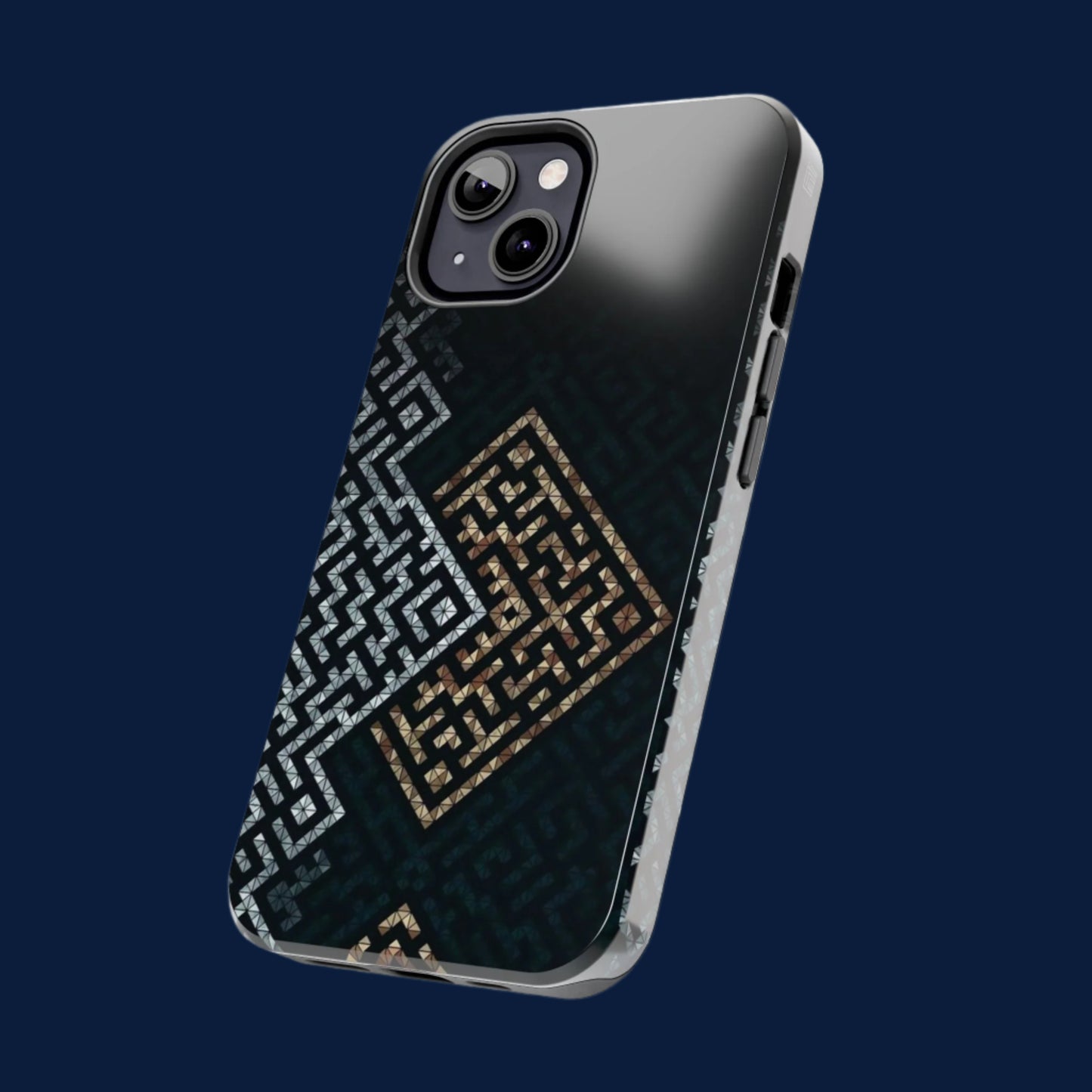 Kufic Tough Phone Case |Elegant Islamic Art Design | Durable Phone Cover