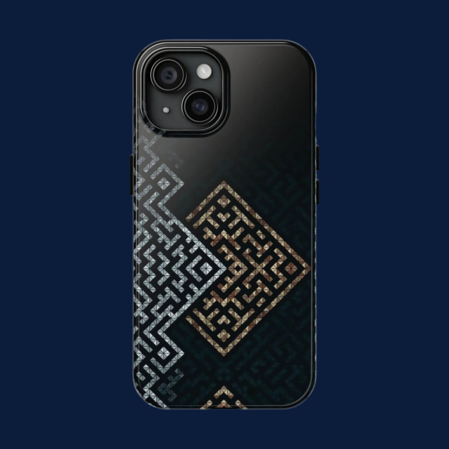 Kufic Tough Phone Case |Elegant Islamic Art Design | Durable Phone Cover
