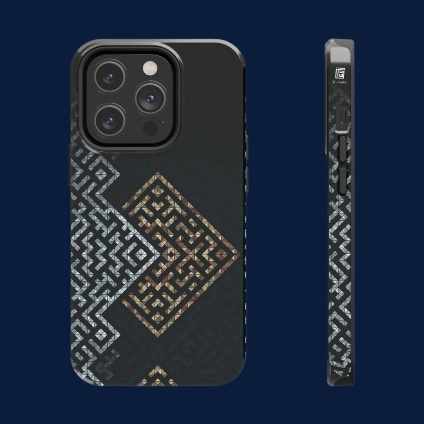 Kufic Tough Phone Case |Elegant Islamic Art Design | Durable Phone Cover