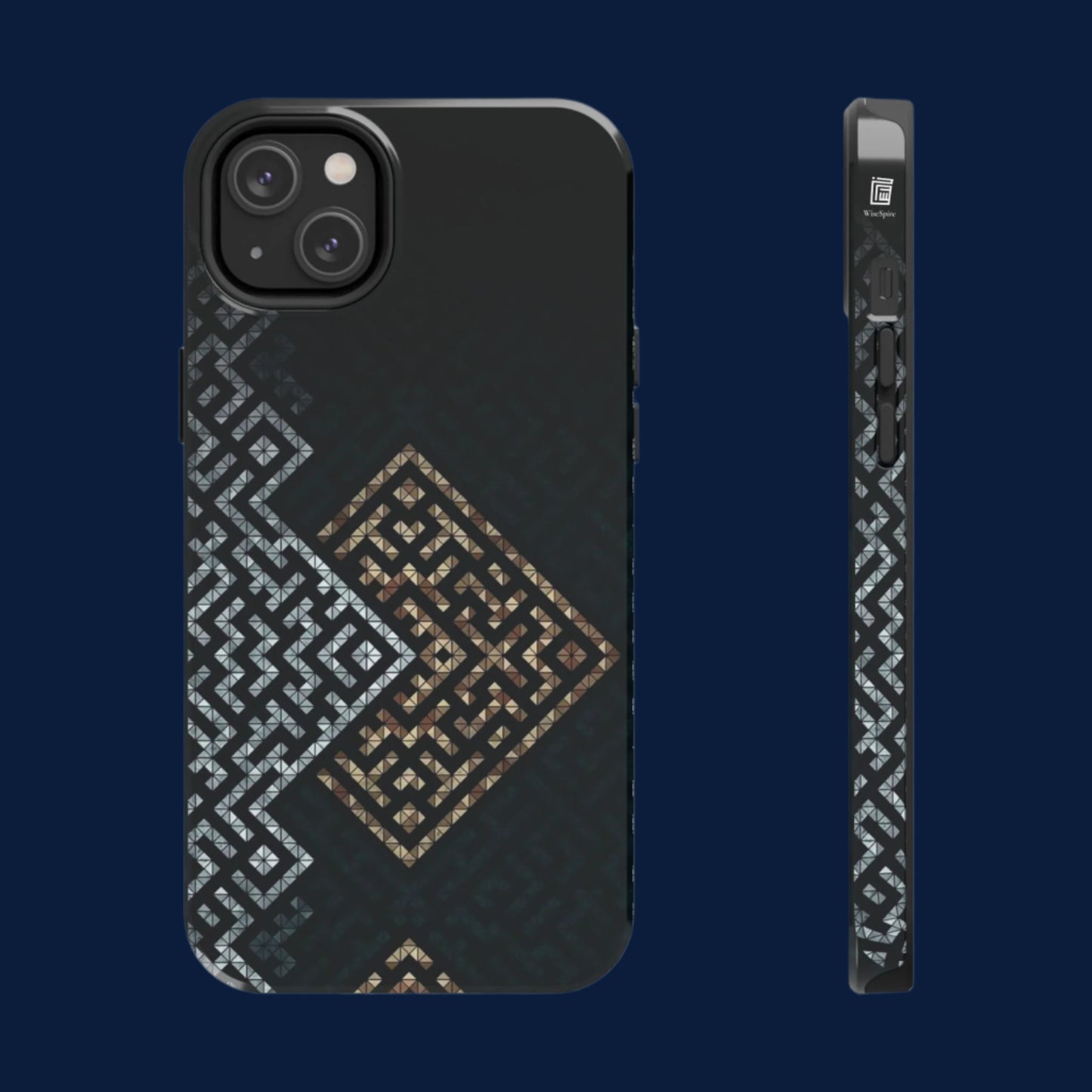 Kufic Tough Phone Case |Elegant Islamic Art Design | Durable Phone Cover