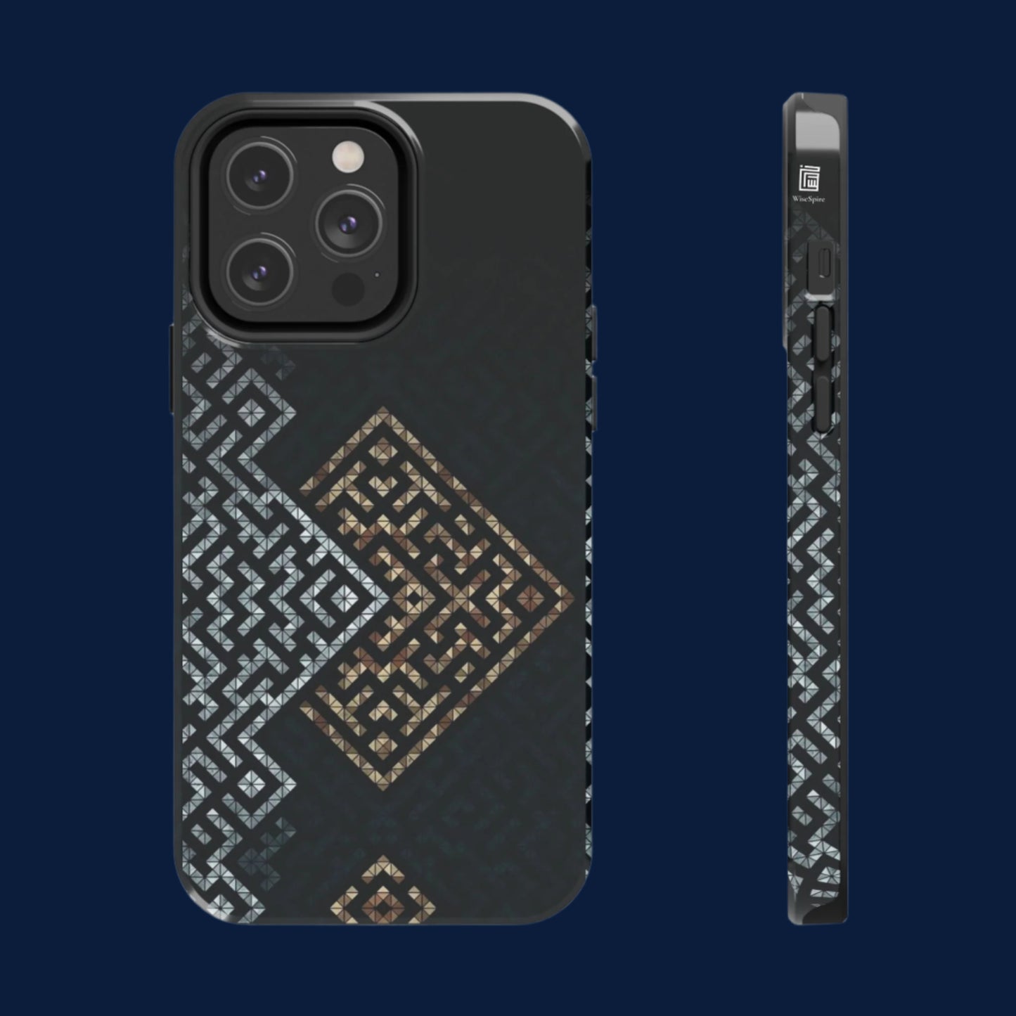 Kufic Tough Phone Case |Elegant Islamic Art Design | Durable Phone Cover