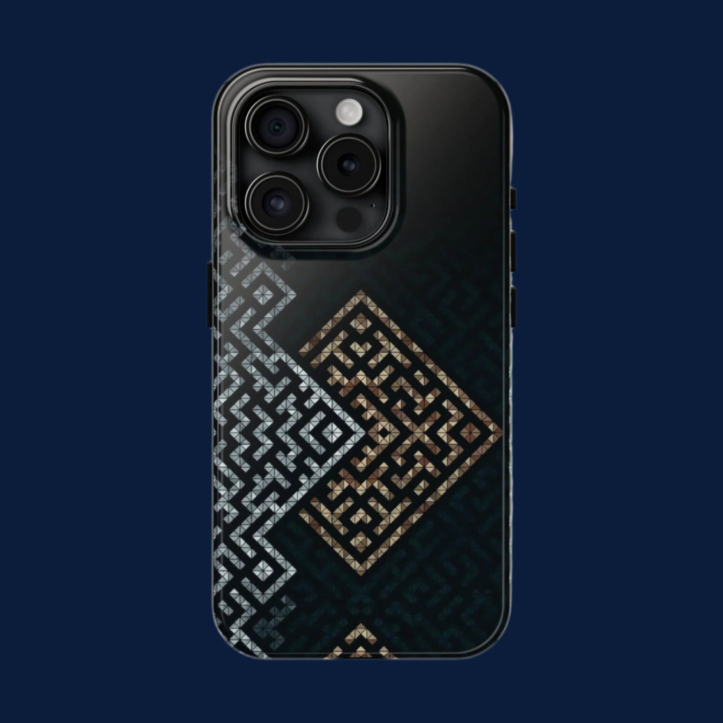 Kufic Tough Phone Case |Elegant Islamic Art Design | Durable Phone Cover