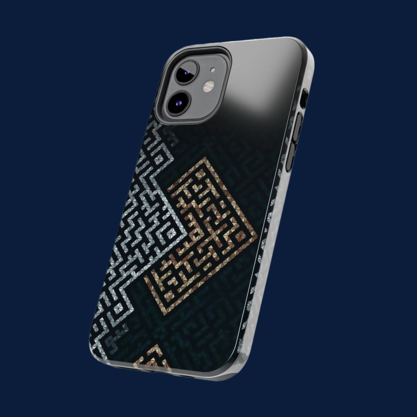 Kufic Tough Phone Case |Elegant Islamic Art Design | Durable Phone Cover