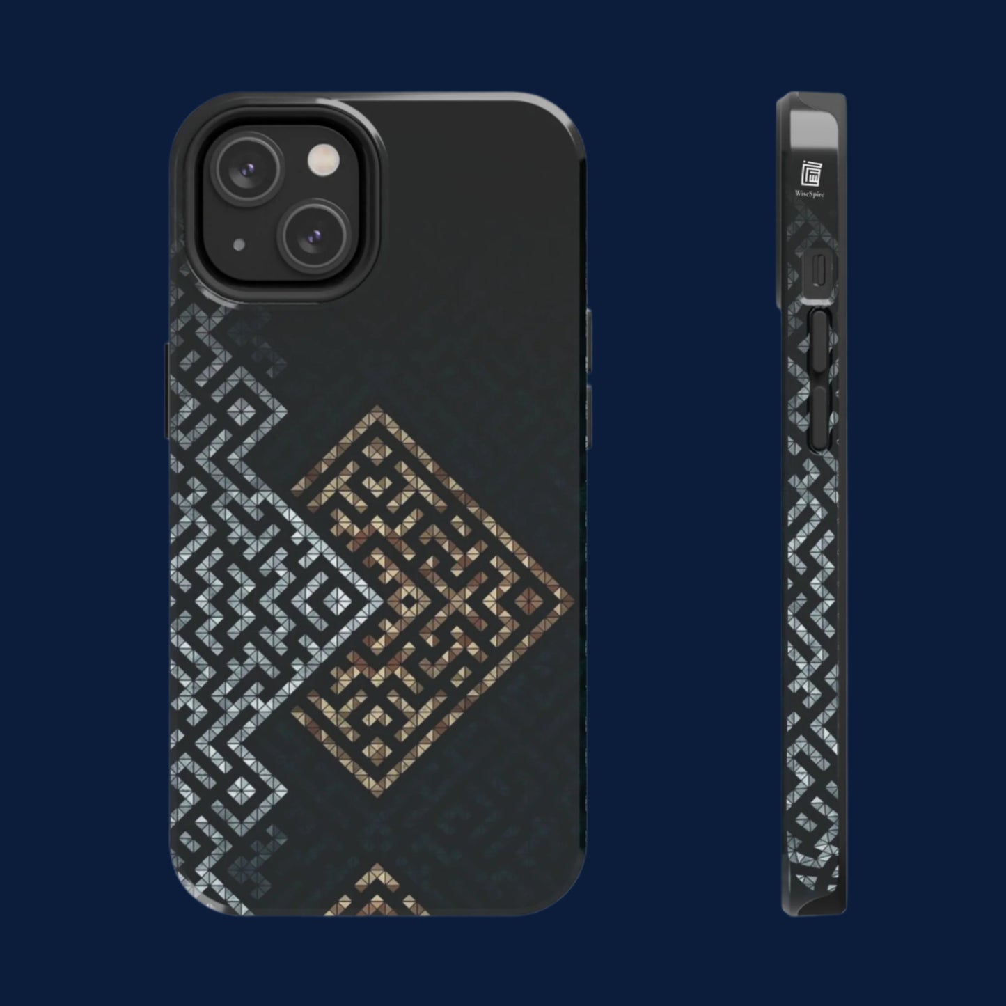Kufic Tough Phone Case |Elegant Islamic Art Design | Durable Phone Cover