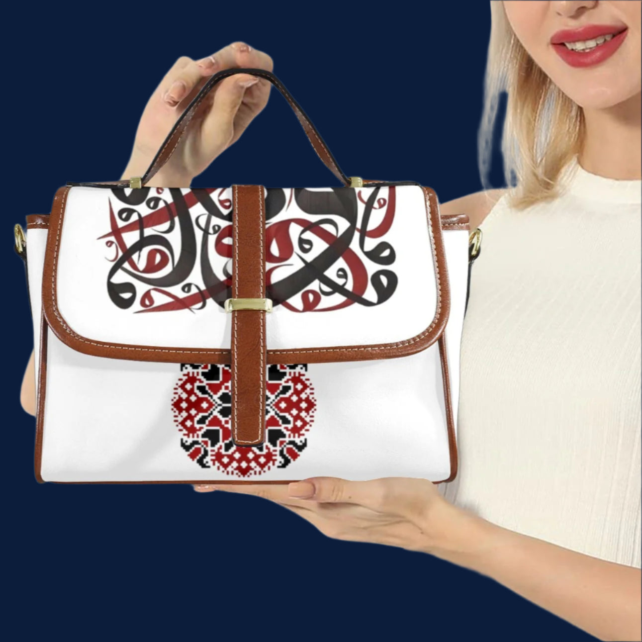 Artistic Leather Satchel