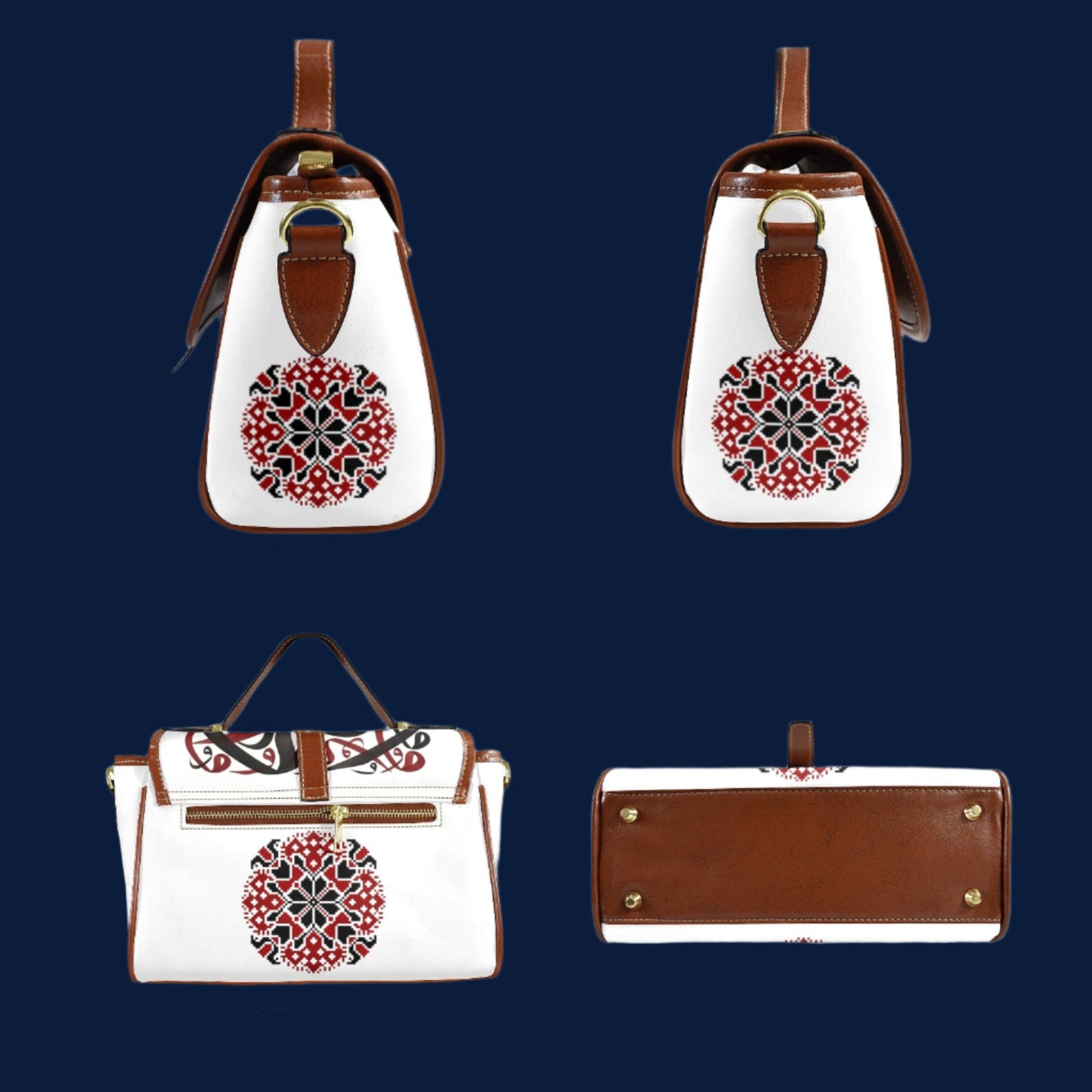 Artistic Leather Satchel