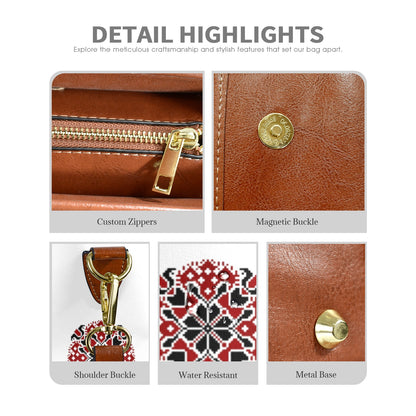 Artistic Leather Satchel